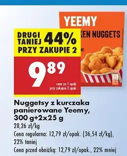 Biedronka Nuggetsy z kurczaka panierowane Yeemy oferta