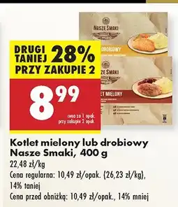 Biedronka Kotlet mielony lub drobiowy Nasze Smaki oferta