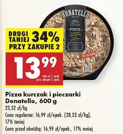 Biedronka Pizza kurczak i pieczarki Donatello oferta