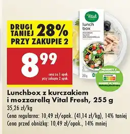 Biedronka Lunchbox z kurczakiem i mozzarellą Vital Fresh oferta