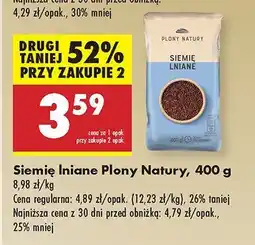 Biedronka Siemię lniane Płony Natury oferta