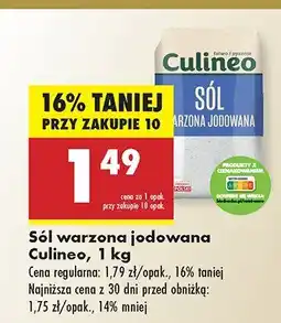 Biedronka Sól warzona jodowana Culineo oferta