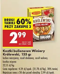 Biedronka Kostki bulionowe Winiary Królewski oferta