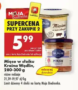 Biedronka Mięso w słoiku Kraina Wędlin oferta