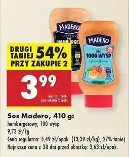 Biedronka Sos hamburgerowy Madero oferta
