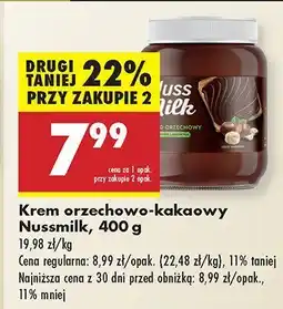 Biedronka Krem orzechowo-kakaowy Nussmilk oferta