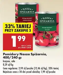 Biedronka Pomidory krojone Nasza Spiżarnia oferta
