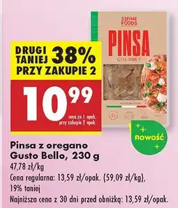 Biedronka Pinsa z oregano Gusto Bello oferta