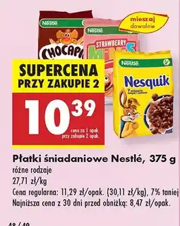 Biedronka Płatki śniadaniowe Nestle różne rodzaje oferta