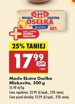 Biedronka Masło Ekstra Osełka Mlekovina oferta