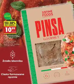 Biedronka Pizza Pinsa wielozbożowa o smaku oregano 33 Fine Foods oferta