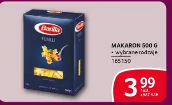 Selgros Makaron Barilla oferta