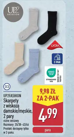 ALDI Up2fashion skarpety z wiskoza damskie/męskie oferta