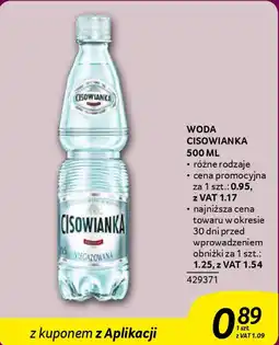 Selgros Woda Cisowianka oferta