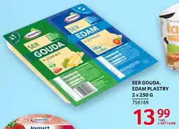 Selgros Ser gouda, edam plastry mlekpol oferta
