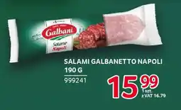 Selgros Salami galbanetto napoli Galbani oferta