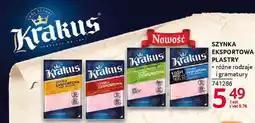 Selgros Szynka eksportowa plastry Krakus oferta