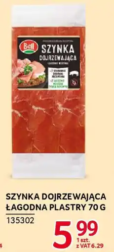 Selgros Szynka dojrzewająca łagodna plastry Bell oferta