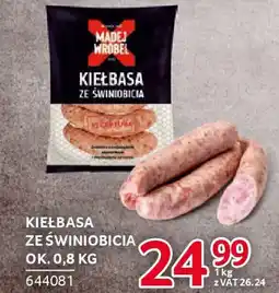 Selgros Kiełbasa ze świniobicia Madej wróbel oferta