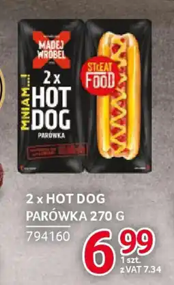 Selgros 2 x hot dog parówka Madej wróbel oferta