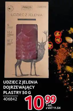Selgros Udziec z jelenia dojrzewający plastry pawęta oferta