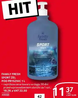 Selgros Family Fresh Sport Zel pod prysznic oferta