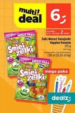 Dealz Żelki Nimm2 Śmiejżelki Happies Kwaśne oferta