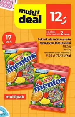 Dealz Cukierki do żucia o smaku owocowym Mentos Mini oferta