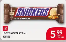 Selgros Lody Snickers oferta
