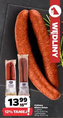 Netto Kiełbasa peerelowska Mistrz Rohus oferta