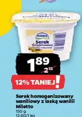 Netto Serek homogenizowany z laską wanilii Miletto oferta
