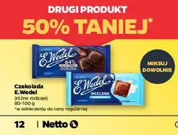 Netto Czekolada gorzka klasyczna 64% E. Wedel oferta