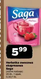 Netto Herbata owocowa malina Saga oferta