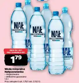 Netto Woda delikatnie gazowana Nałęczowianka oferta
