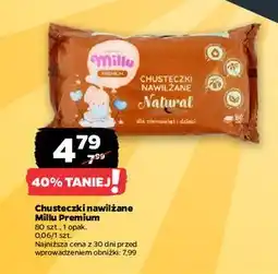 Netto Chusteczki nawilżane natural Millu oferta