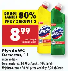 Biedronka Płyn do WC Domestos oferta