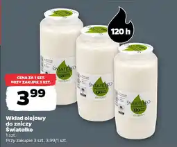 Netto Wkład olejowy do zniczy Światełko oferta