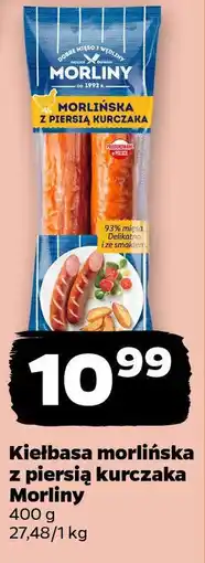 Netto Kiełbasa morlińska z piersią kurczaka Morliny oferta