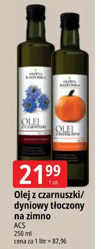 E.Leclerc Olej z czarnuszki/dyniowy tłoczony na zimno ACS oferta