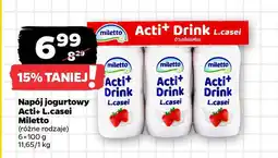 Netto Napój jogurtowy Acti+ L.casei Miletto oferta