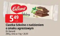 E.Leclerc Ciastka Szkolne z nadzieniem o smaku agrestowym Dr Gerard oferta