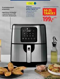 Lidl MASTERPRO Frytkownica beztłuszczowa Air Fryer 1400 W, 4,2 l oferta