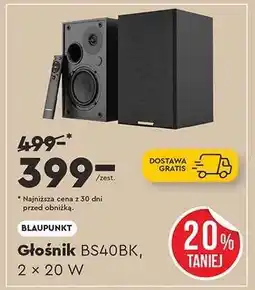 Biedronka Głośnik BS40BK, 2 × 20 W oferta