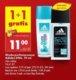 Biedronka Woda perfumowana Adidas DNS , 75 ml oferta