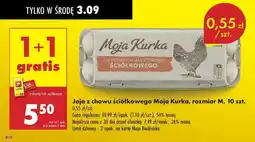 Biedronka Jaja z chowu ściółkowego Moja Kurka, rozmiar M, 10 szt oferta