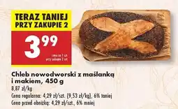Biedronka Chleb nowodworski z maślanka i makiem , 450 g oferta