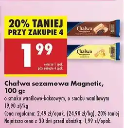 Biedronka Chałwa sezamowa Magnetic, 100 g oferta