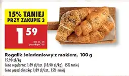 Biedronka Rogalik śniadaniowy z makiem, 100 g oferta