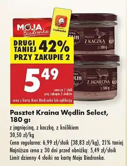 Biedronka Pasztet Kraina Wędlin Select, 180 g oferta
