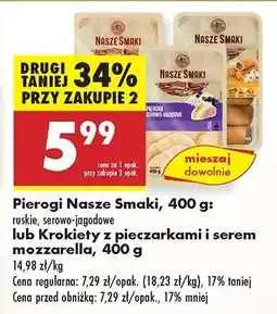 Biedronka Pierogi Nasze Smaki, 400 g oferta